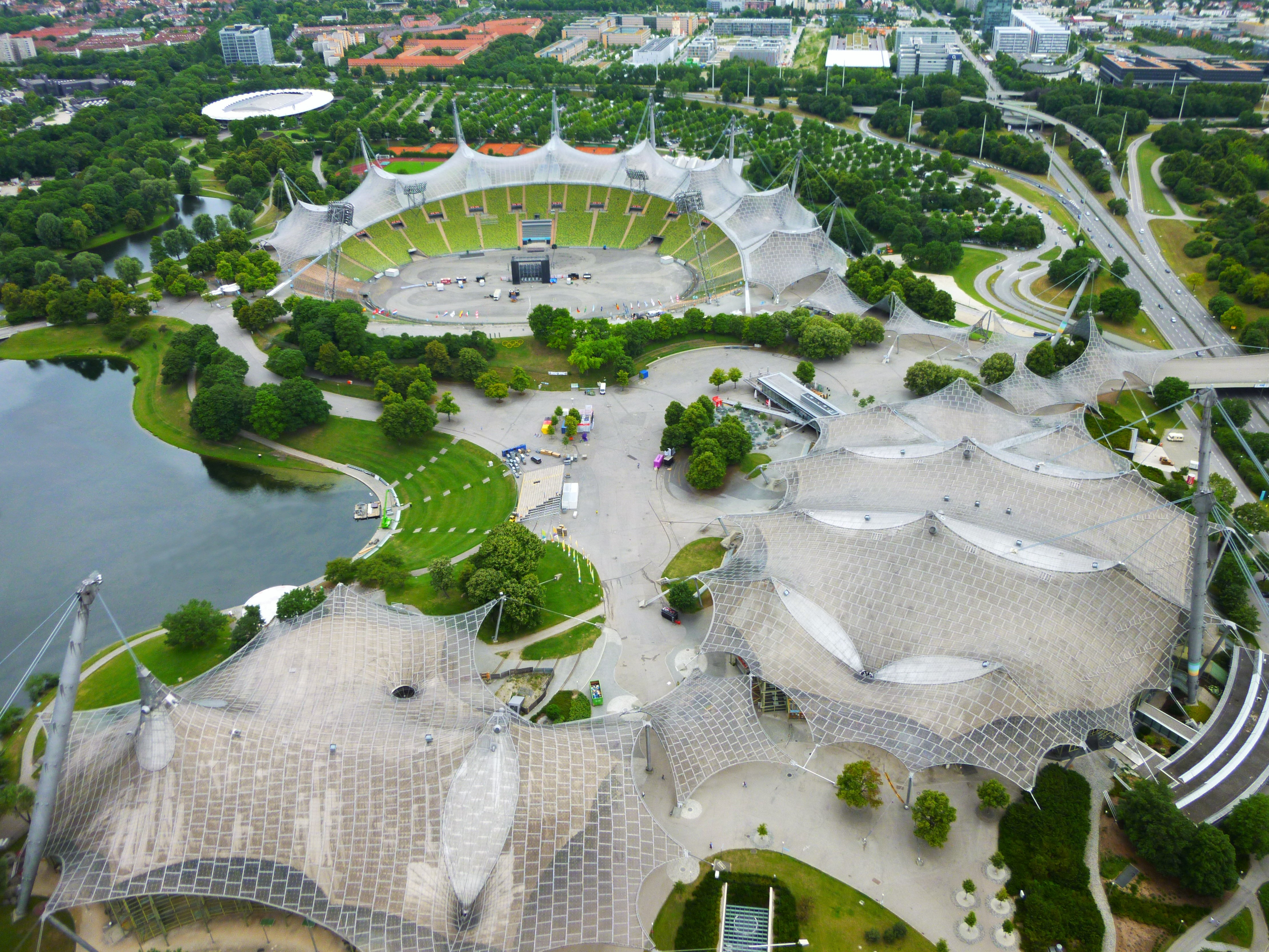 Olympiapark von oben